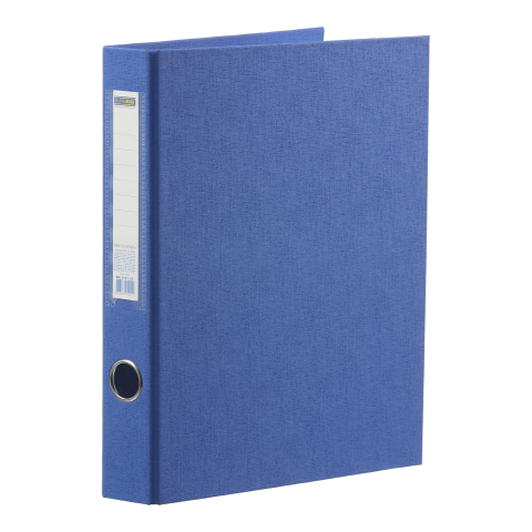 Папка-реєстратор двостороння, 2 D-обр.кільця, А4, ширина торця 40 мм, синя, BM.3101-02 BUROMAX